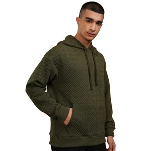 เสื้อสเวตเตอร์ผ้าถักแจ็คการ์ดของผู้ชายเสื้อสวมหัวลายสก็อตเสื้อมีฮู้ดดีไซน์ผ้าระบายอากาศบริการ OEM - Product Image 3