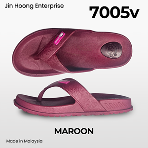 @migo Sandalias Flip-Flop para Mujer 7005v Color Granate Cómodas Duraderas Ligeras Transpirables Antideslizantes Resistentes al Agua Tacón de 2cm Hechas en Malasia - Product Image 2