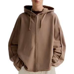 Dark Brown <b>Full</b> <b>Zip</b> <b>up</b> <b>Hoodies</b> Unisex Luxury Quality 100Cotton Fleece Heavyweight Thermal Comfortable Stylish Men's <b>Zip</b> <b>Hoodies</b> - Product Image 6