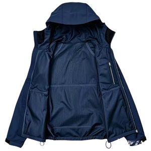 Custom Logo <b>Men's</b> Polyester Sports <b>Jacket</b> Stand Collar Waterproof Breathable <b>Lightweight</b> for Winter Outdoor Use Front Logo Made - Product Image 4