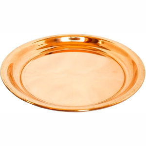 Plateau de service vintage en cuivre écologique, qualité supérieure, fait main, design classique, vente en gros, nouveau artisanat Saniya - Product Image 3