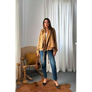 ขายส่งเสื้อแจ็คเก็ตสั้นสองชั้น Camel สำหรับฤดูใบไม้ร่วง - Product Image 3