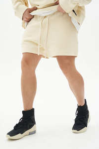 Pantalones Cortos Deportivos de Felpa Francesa Gruesa con Cordón, Lisos, Estilo Urbano, para Hombre, Pantalones Cortos Deportivos de Algodón - Product Image 3