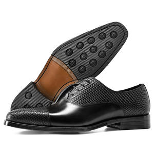 Zapatos Oxford Formales con Cordones para Hombre, Diseño de Bloques de Color, Calzado de Vestir Negro para Oficina, Bodas y Padrinos de Boda - Product Image 5