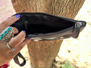 Nuevo bolso de cuero de piel de vaca con estampado en relieve a mano occidental Real, bolso elegante para mujer y bolso de mano de piel pintado a mano, Conjunto Combinado único - Product Image 5