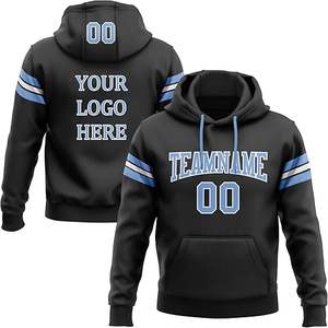 Ajoutez votre propre conception de texte personnalisé personnalisé avant et arrière sweat à capuche 360gsmPullover hommes en vrac grande taille sweats à capuche OEM ODM - Product Image 2