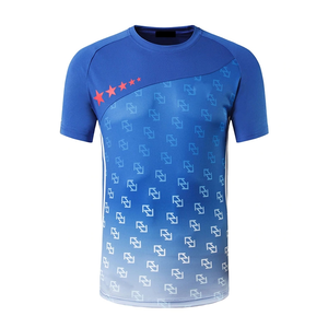 Camisetas de microfibra ajustadas de algodón 100% de primera calidad para hombre, de secado rápido y transpirables con cuello redondeado, impresión Digital personalizada - Product Image 2