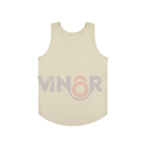 Camiseta sin mangas de algodón 100% para hombre, camiseta transpirable de secado rápido con cuello redondo sin mangas para gimnasio, camiseta con logotipo personalizado, estilo deportivo - Product Image 6