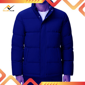 Manteau d'hiver pour hommes résistant à l'eau zippé chaud doudoune coupe-vent isolé vêtements d'extérieur toile support solide temps froid Double - Product Image 5
