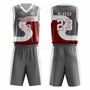 Ensemble maillot et short de basket-ball respirant à séchage rapide personnalisé uniforme de sport d'été pour les équipes et les clubs vêtements de basket-ball imprimés - Product Image 1