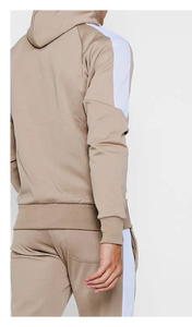 Custom Manufacturer Men's French Terry Solid Printed <b>Full</b> <b>Zip</b> <b>Hoodie</b> Jogger Set Tracksuits 100% Polyester Oversized Heavyweight - Product Image 2