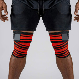 High Quality Weight Lifting Guard <b>Knee</b> Brace <b>Strap</b> Adjustable Gym Squat Powerlifting <b>Knee</b> Wraps - Product Image 4