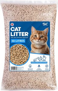 Briquettes de granulés de bois 30L - Biodégradables, sans poussière, inodores, non agglomérantes, combustible pour système de chauffage avec 100% de cendres - Product Image 1