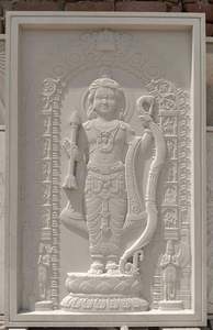 Elegante panel de pared de mármol 3D con estatua de piedra natural para decoración del hogar o mejora del espacio al aire libre - Product Image 4