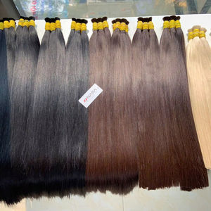 Precio al por mayor Extensiones de Cabello 100% cabello vietnamita 1 paquete 100 gramos Colores claros Super doble dibujado 32 pulgadas Natural recto - Product Image 1