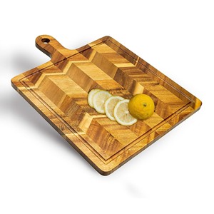 Nouvelle planche à fromage en bois d'acacia pour la cuisine planche à découper en bois à chevrons plateau de service écologique fabriqué au Vietnam - Product Image 3