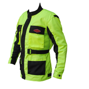 ชุดมอเตอร์ไบค์สำหรับผู้ชายชุดแข่งมอเตอร์ไซด์มอเตอร์ครอสสไตล์นินจาสีดำและสีเขียวผลิตตามสั่งทำจากหนัง - Product Image 3