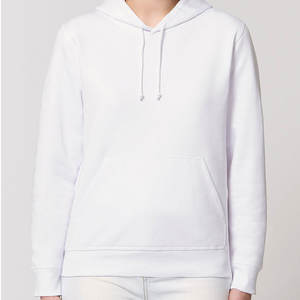 Sweat à capuche épais en molleton bouclette français, coupe oversize à épaules tombantes, 100 % coton, écologique, pour l'hiver - Product Image 3