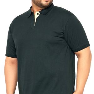 Polo brodé personnalisé OEM en coton à manches courtes pour hommes, grande taille, contrastant, pour le golf, vente en gros 2026 - Product Image 2
