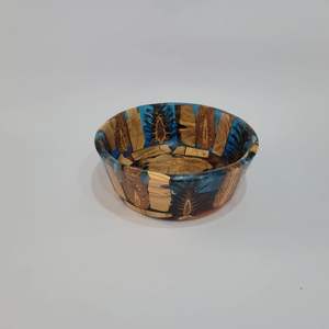 Cuenco para mezclar alimentos de madera y resina más vendido Cuenco para mezclar de madera de tamaño mediano redondo de la mejor calidad Uso para bodas - Product Image 4