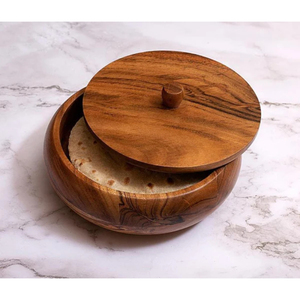 Casseroles en bois de haute qualité avec couvercle pour la maison Hôtel Plat de service en bois décoratif Hot Pot à faible coût - Product Image 4