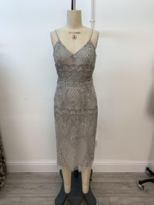 Vestido de Fiesta para Adolescentes con Lentejuelas de Color Rosa, Estilo Corsé, Escote Redondo, Cintura Natural, Sexy, con Perlas - Product Image 4