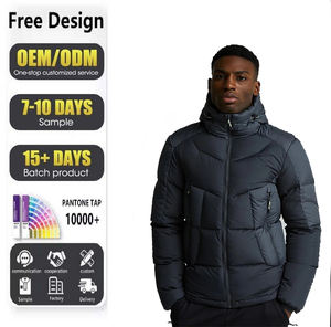 Nouvelle conception de manteau imperméable à capuche pour homme, parka matelassée, mode canadienne, hiver, extérieur, chaud, parka en duvet d'oie pour homme, veste pour homme - Product Image 6