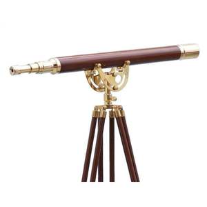 Télescope en métal élégant au design nautique traditionnel, idéal pour une présentation décorative en intérieur - Product Image 6