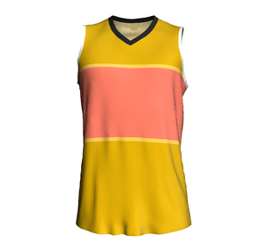 Camiseta de Baloncesto Sublimada Personalizada, Cuello en V, Sin Mangas, Poliéster Transpirable, Uniforme de Equipo Unisex para Adultos - Product Image 4