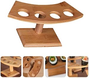 ขาตั้งทรงกรวยไอศกรีมขนาดใหญ่ทำจากไม้เนื้อแข็งปรับรูปทรงได้4รูเหมาะสำหรับร้านไอศกรีมและงานกิจกรรมต่างๆ - Product Image 2