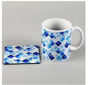 LEAF STALK Mother of Pearl MOP Inlay Coasters Set of 4 Custom <b>Wood</b> Coaster Set with 0handmade Bone and Brass Inlay - Product Image 4