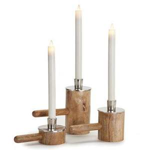 Portavelas de madera hecho a mano de último diseño, candelabro de madera natural de primera calidad a precio competitivo - Product Image 2