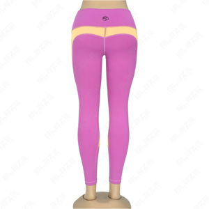 Blaze Fight Wear personalizado de cintura alta transpirable cintura elástica Yoga Leggings de talla grande de secado rápido antiestático - Product Image 3