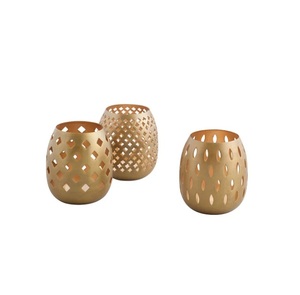 Pots à bougie en métal de conception antique, support de lampe à thé votif pour la décoration de la maison pour l'exportation depuis l'Inde - Product Image 4