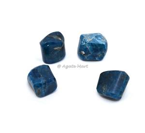 Venta al por mayor de alta calidad Feng Shui piedras caídas Natural azul apatita cristal piedra preciosa tallada amor estilo ágata técnica de curación - Product Image 1