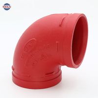 Raccords de tuyauterie en fonte rainurée certifiés FM&UL, raccord en T pour système d'extinction d'incendie, conduite de l'installation d'extinction d'incendie