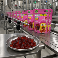 Bonbons gélifiés YoloDuck en forme 3D avec centre juteux au vrai jus, sans gras, saveur fraise