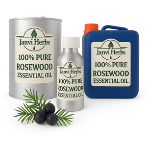 Aceite esencial puro de palisandro 100% | Aceite destilado al vapor a granel para aromaterapia, masaje, cuidado de la piel | Janvi Herbs OEM Exporter - Product Image 6