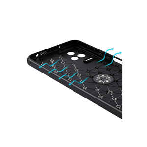 Étui Netzy Poco F4 SAFA Ravel Premium Noir Anti-Traces de Doigts Antichoc TPU Silicone Housse de Protection Arrière pour Redmi 10C Poco M4 - Product Image 3