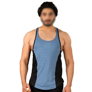 2 Tone Color Customized Sleeveless 100% Cotton Fabric <b>Stringer</b> <b>Vest</b>,Hot Sale Breathable <b>Men</b> <b>Stringer</b> <b>Vest</b> BY FM LOGAN SPORTS - Product Image 1