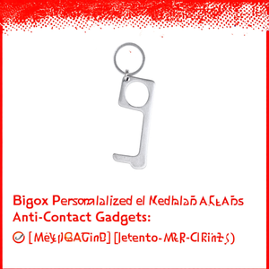 Portachiavi in Metallo Personalizzati Bigox, Gadget Anti-Contatto - Product Image 2