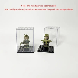 Rõ ràng chống bụi nhựa cho LEGO minifigure hiển thị trường hợp xây dựng khối hiển thị Rack cho xe mô hình búp bê Tủ lưu trữ hộp - Product Image 4