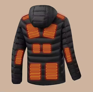 Veste matelassée décontractée à motif personnalisé pour adultes, de haute qualité, tricotée, bonnet d'hiver, impression numérique, logo vierge, 100% coton - Product Image 2