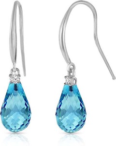 Pendientes Colgantes Vintage de Plata de Ley Hechos a Mano, con Piedras Mixtas de 5-7 mm, Engaste de Bisel, Regalo de Aniversario de Boda para Mujer - Product Image 6