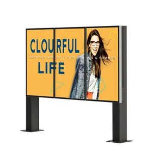 Kustom Tahan Air Lcd Luar Ruangan Mesin Iklan Vertikal Digital Berdiri Papan Reklame Tanda untuk Iklan Luar Ruangan