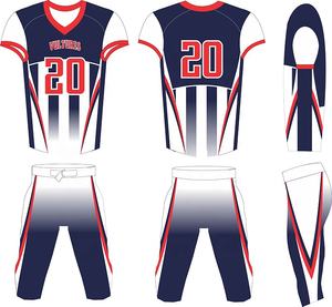 Ensemble de maillots de football américain personnalisés sublimés à manches courtes, protection anti-UV, grandes tailles, vente en gros - Product Image 2