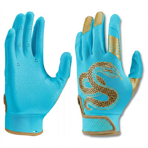 Prix de gros, gants de frappe de baseball personnalisés en vrac, couture renforcée en kevlar, matériau hexagonal flexible, gants de frappe de softball - Product Image 5