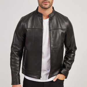 OEM Custom Wholesale <b>Men's</b> High Quality Fashion Design Leather Jacket Motorcycle Leather Jacket for <b>Men</b> - Product Image 2