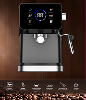 DON FELIZ 1050W Máquina de Espresso Profesional de 20 Bares de Grado Comercial, Cafetera para Cappuccino y Cold Brew con Pantalla Táctil Digital