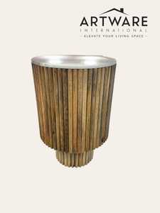 ของตกแต่งบ้านทันสมัยหรูหราดีไซน์ที่เป็นเอกลักษณ์ใหม่เกล็ดหิมะฝังโต๊ะข้างไม้พร้อมกระจกเน้นทันสมัยห้องนั่งเล่นห้องอาหาร - Product Image 4